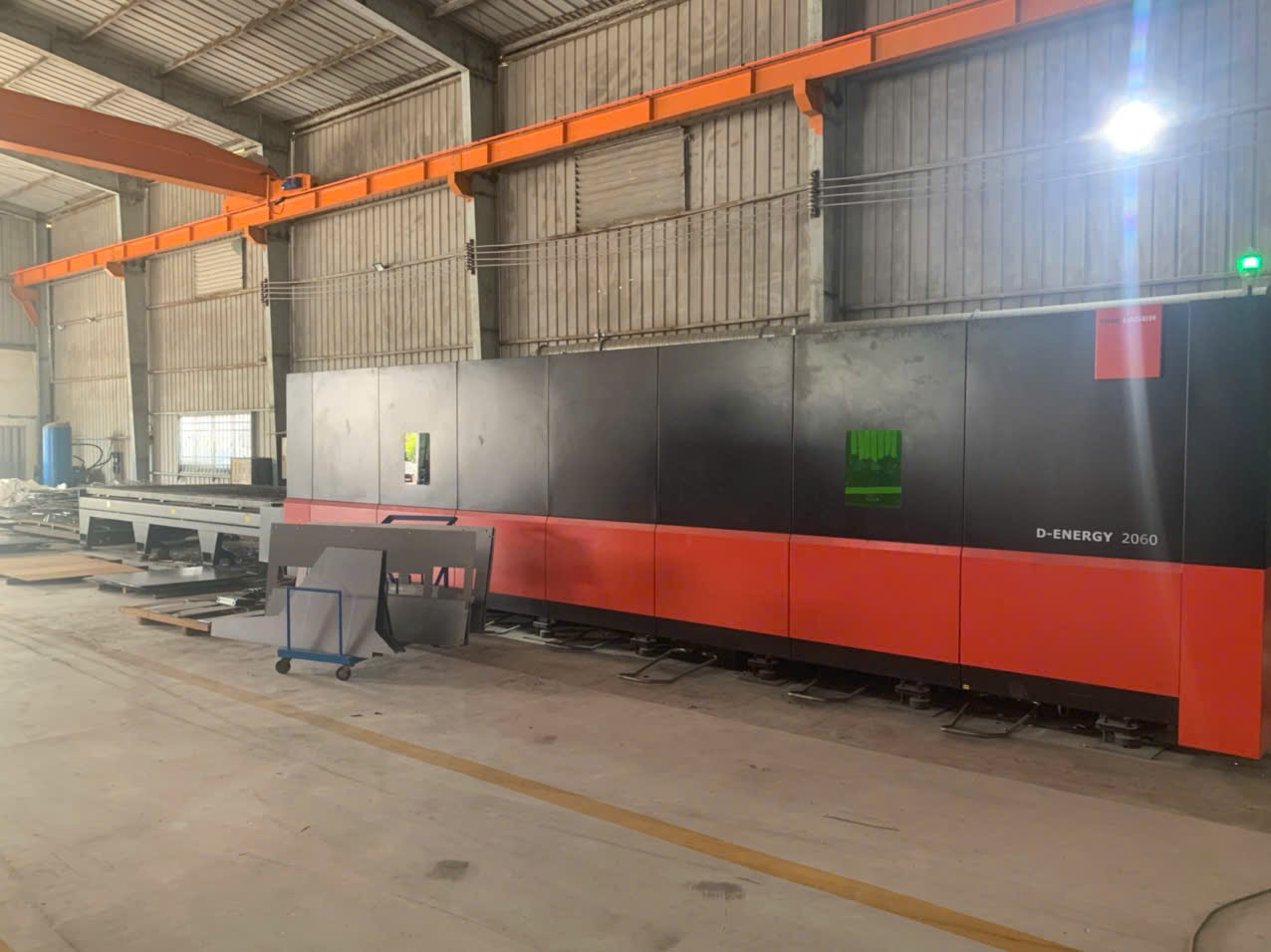 CNC laser cutting operation at Vietnam metal fabrication shop