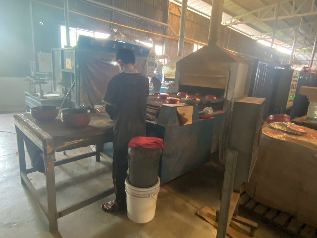 Heat-resistant coating production line