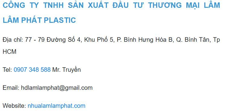 Lam Lam Phat Plastic factory