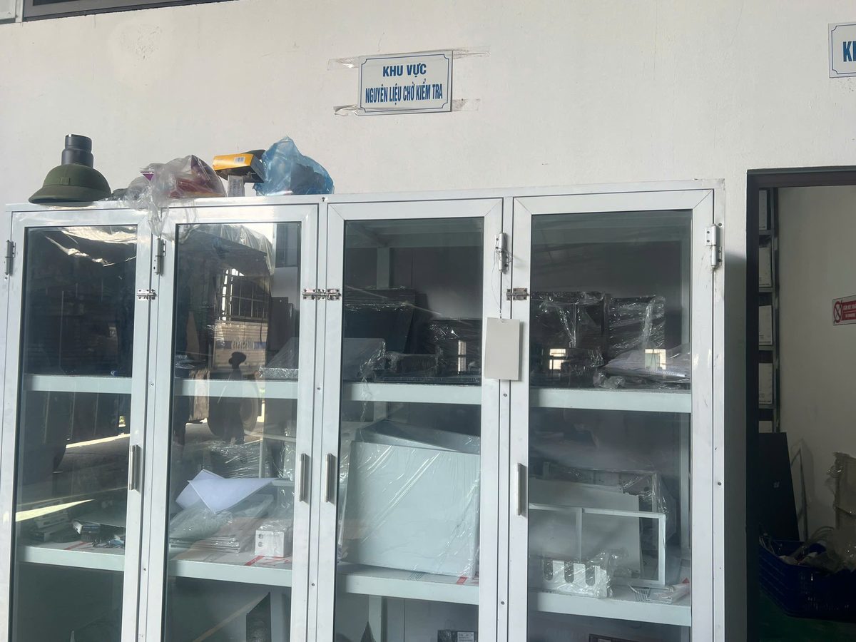 Quality inspection area at Minh Quang