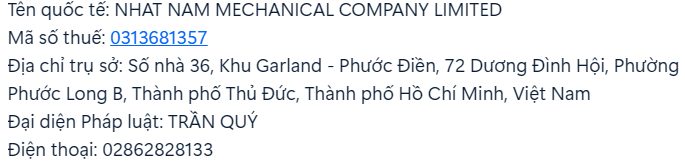 Nhat Nam Mechanical factory