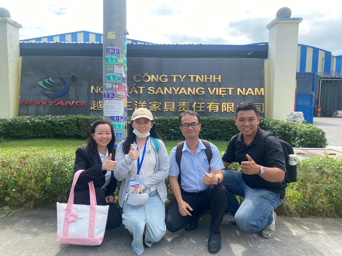 Photo with factory gate