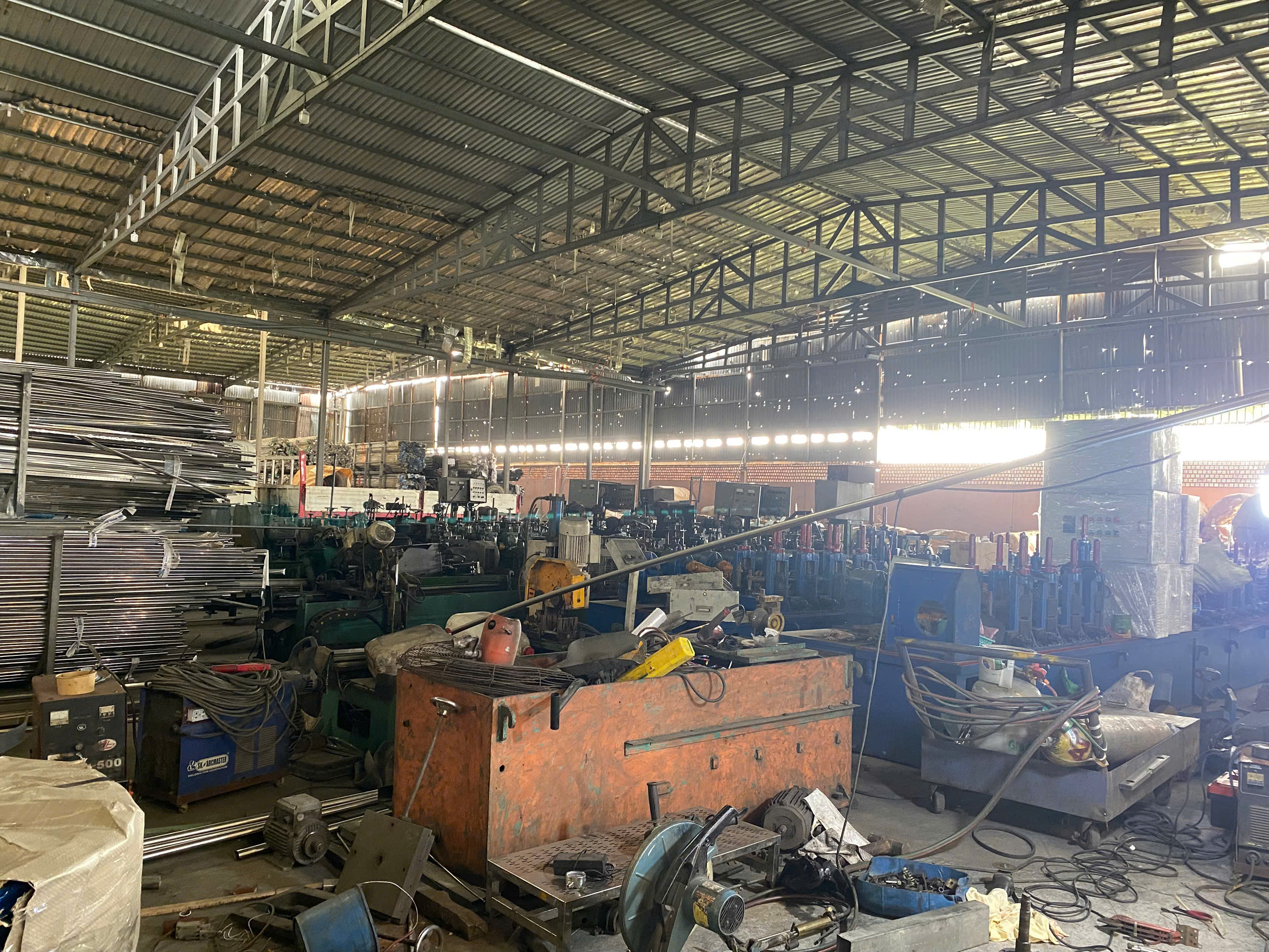 Stainless steel tube production line at Viet Na Inox